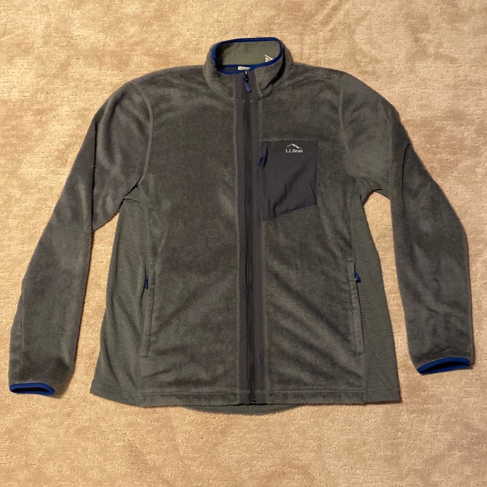 LL Bean zip up fleece jacket